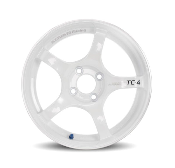 Advan TC4 18x8 +45 5-114.3 Racing White Wheel - YAD8G45EWMR by Advan