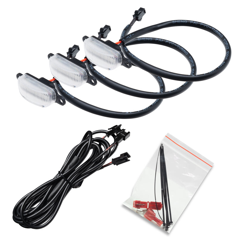 Oracle Universal Pre-Runner Style LED Grill Light Kit (New Style) - Amber w/Clear Lens SEE WARRANTY - 5889-005-C