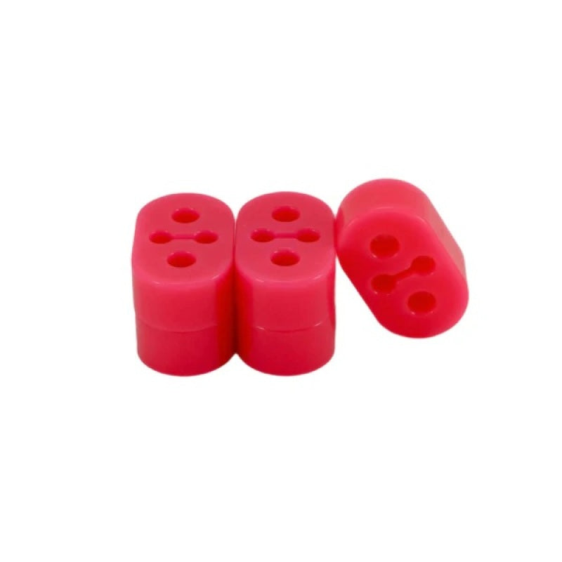 Kartboy 08-21 Subaru WRX/WRX STi/05-09 Subaru Legacy GT Exhaust Hanger - 12mm - Pink - KB-011-12MM-PINK for 2005-2009 Subaru Legacy - front view