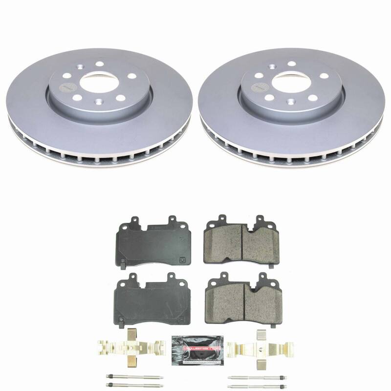 Power Stop 20-25 Chevrolet Corvette Front Z23 Coated Brake Kit - CPK8526-23
