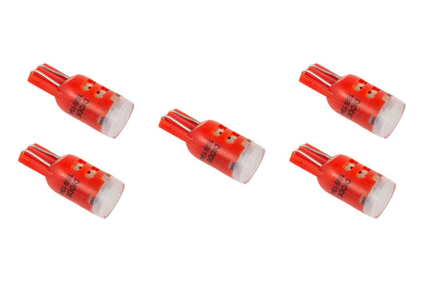 Diode Dynamics 194 LED Bulb HP5 - Red (five) - DD0030F for 2012-2014 Fiat 500 - front view