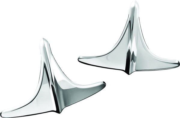 Kuryakyn Rear Fender Accents, Leading Edge, Chrome - 7217 - front view