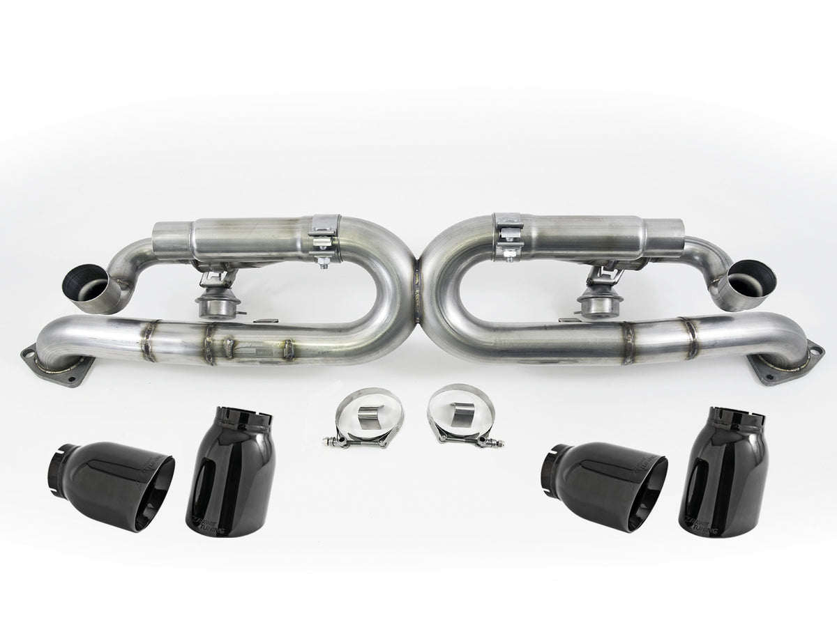 AWE Tuning Porsche 991 SwitchPath Exhaust for PSE Cars Diamond Black Tips - 3025-43012