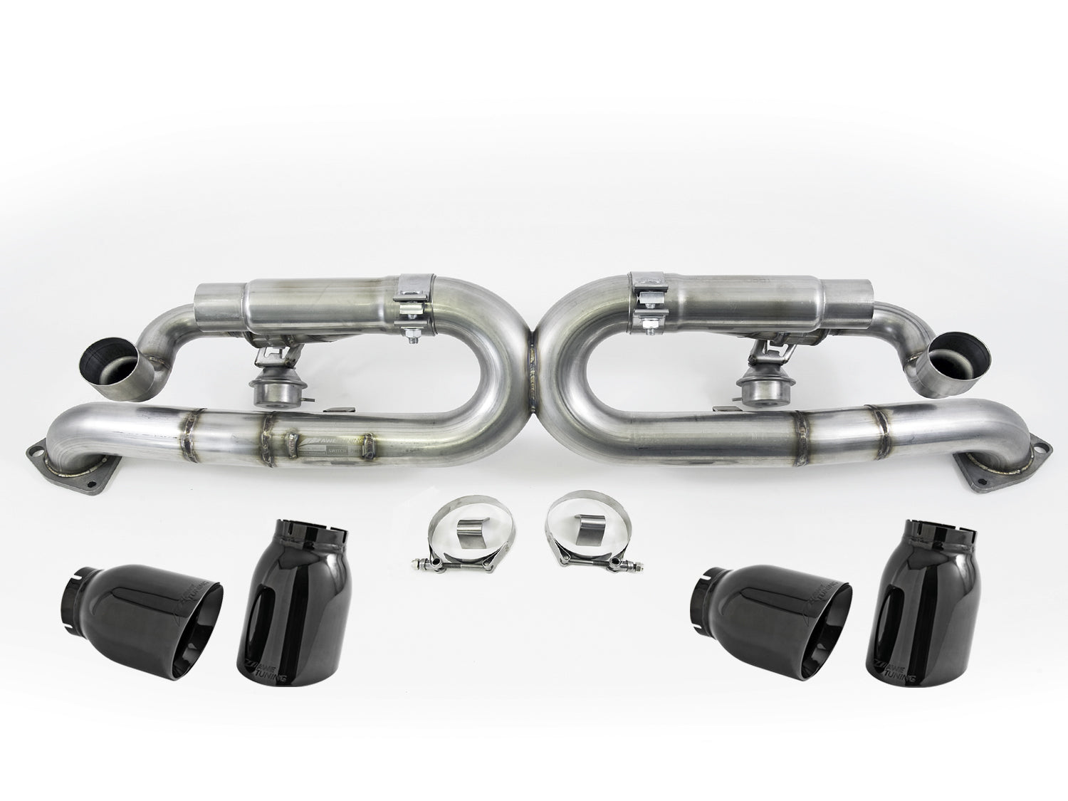 AWE Tuning Porsche 991 SwitchPath Exhaust for PSE Cars Diamond Black Tips - 3025-43012