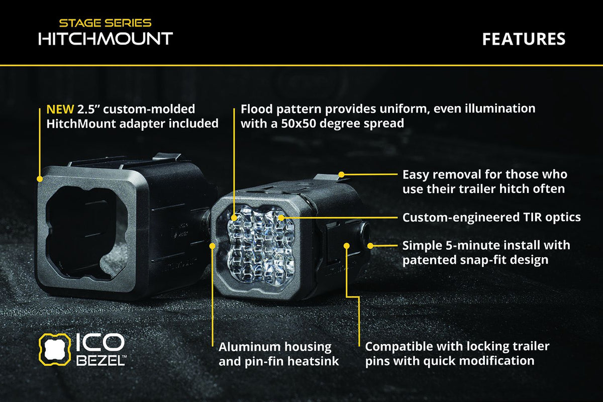 Diode Dynamics Hitch Mount LED Pod Reverse Kit for GMC Sierra 1500 2019-2023 C1R - DD7646