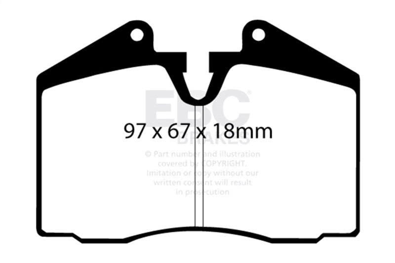 EBC 89-95 Ferrari 348 3.4 Bluestuff Front Brake Pads - DP5612NDX