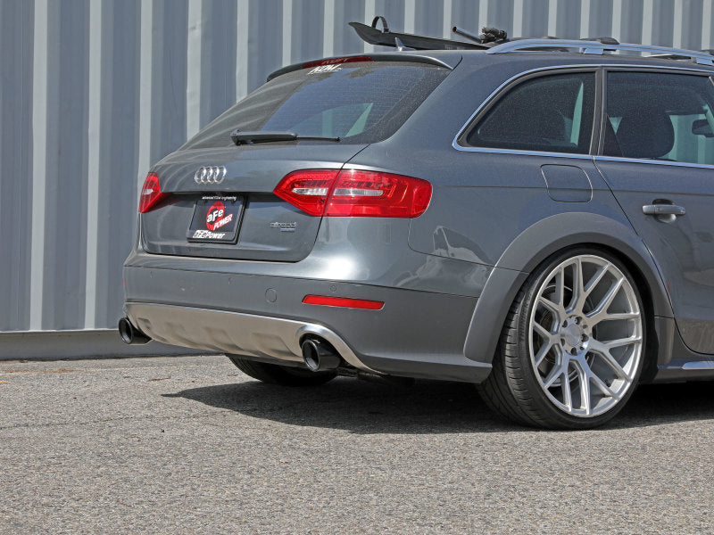 afe MACH Force-Xp 13-16 Audi Allroad L4 SS Cat-Back Exhaust w/Black Tips - 49-36438-B