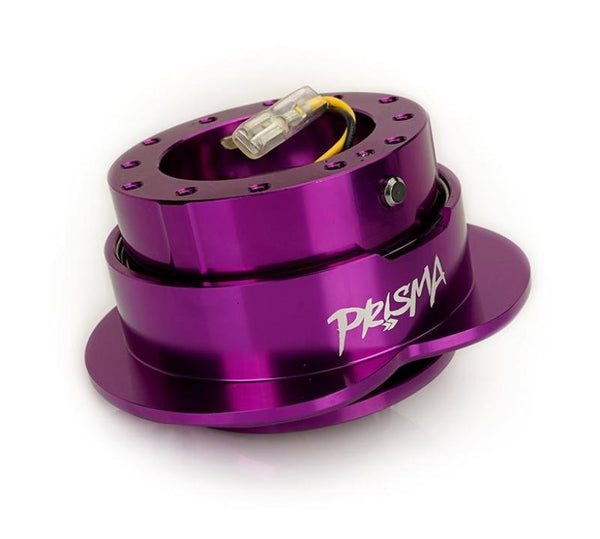 NRG Heart Quick Release Kit Gen 143 - Purple Body / Purple Heart Ring - SRK-143PP - front view