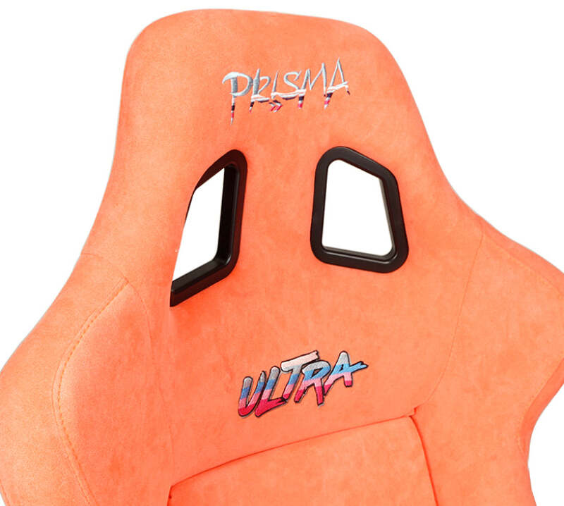 NRG FRP Bucket Seat ULTRA Edition W/ Grey Pearlized Back / Peach Microfiber Material - Large - FRP-302PH-ULTRA - close-up view 2 3 4 5 6