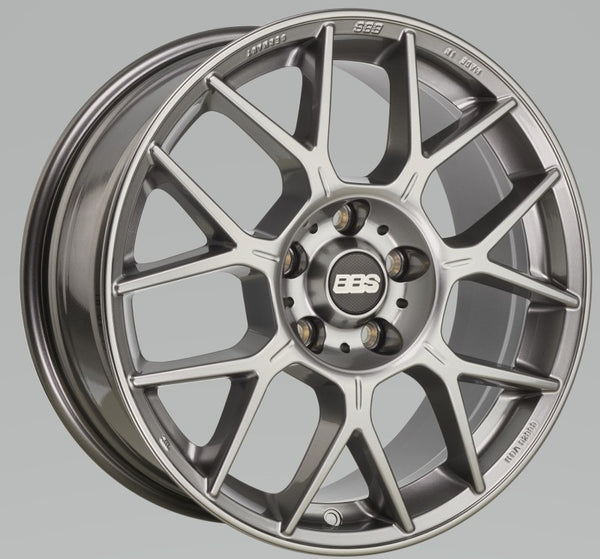 BBS XR 20x8.5 5x112 ET44 Platinum Gloss Wheel -82mm PFS/Clip Required - XR0301PG by BBS - front view