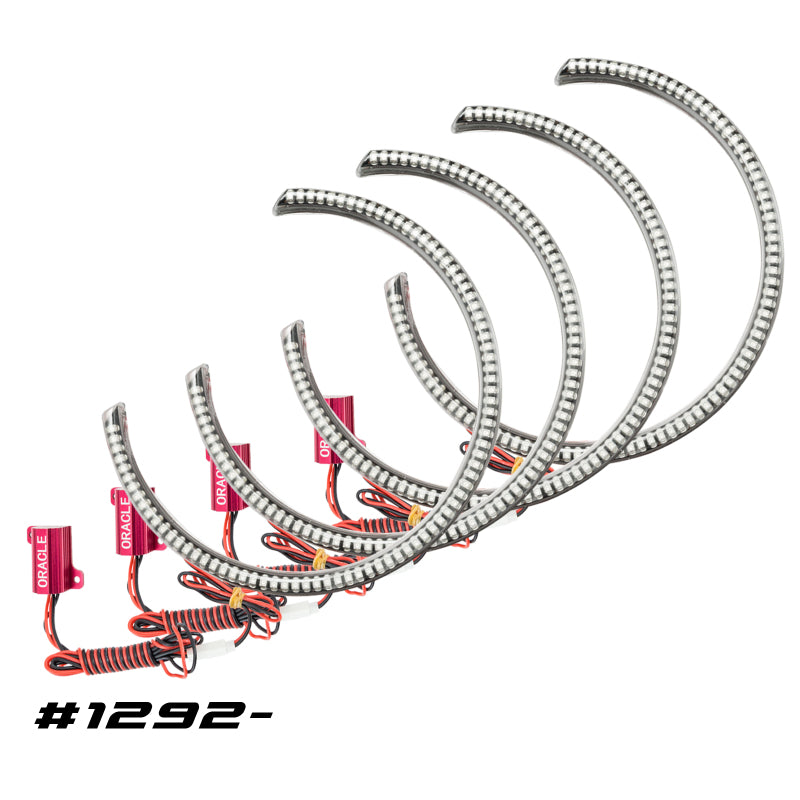 Oracle Dodge Challenger 08-14 LED Waterproof Halo Kit - Red SEE WARRANTY - 1292-003