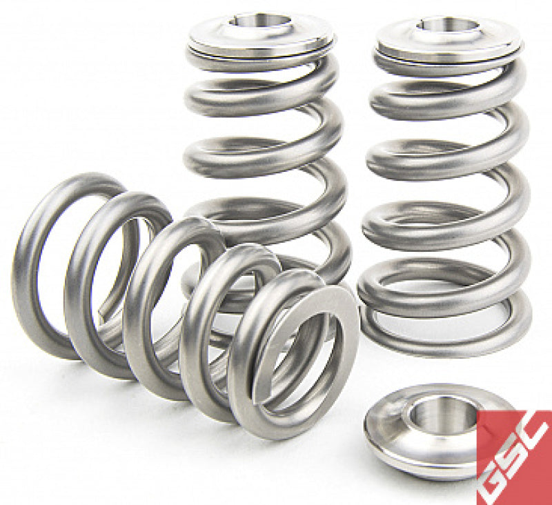GSC P-D Toyota 2JZ-GTE Extreme Pressure Single Conical Valve Spring and Ti Retainer Kit - 5086 by GSC Power Division