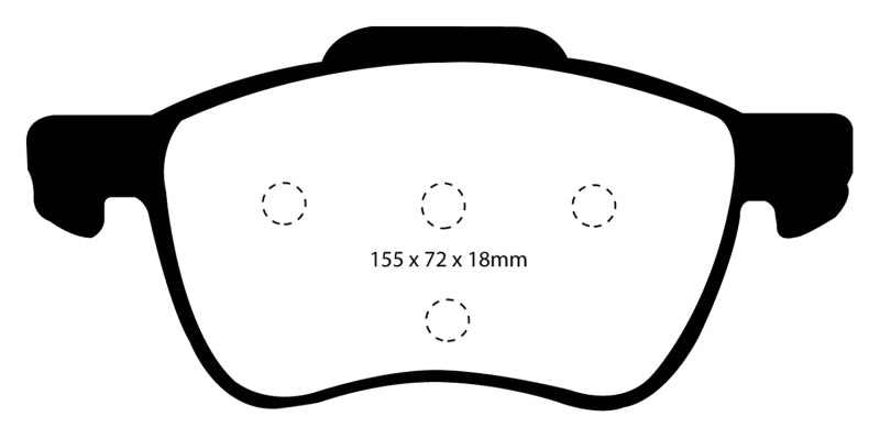 EBC 01-05 Volvo S60 2.3 Turbo T5 Yellowstuff Front Brake Pads - DP41229R