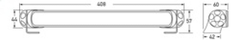 Hella LED Lamp Light Bar 9-34V 350/16in NARRW MV - 958040641