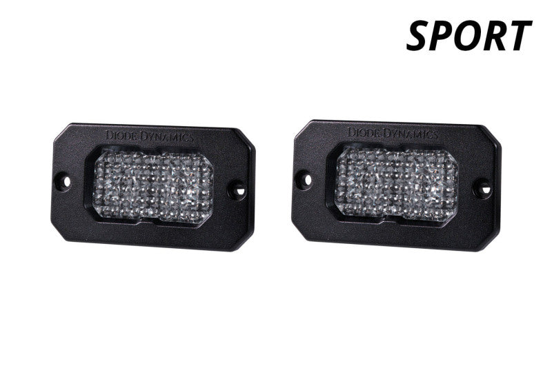 Diode Dynamics Stage Series 2in LED Pod Sport - White Combo Flush ABL (Pair) - DD6727P