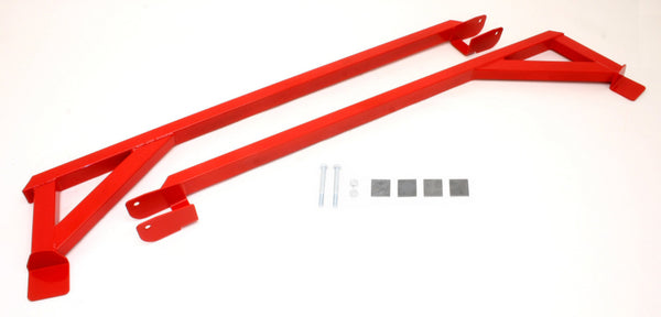 BMR 82-82 3rd Gen F-Body Weld-On Boxed Subframe Connectors (Inside Frame Exhaust) - Red - SFC008R by BMR Suspension