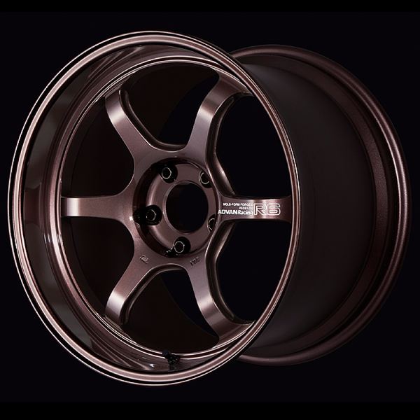 Advan R6 18x9.5 +45 5-100 Racing Copper Bronze Wheel - YA68J45DCB by Advan