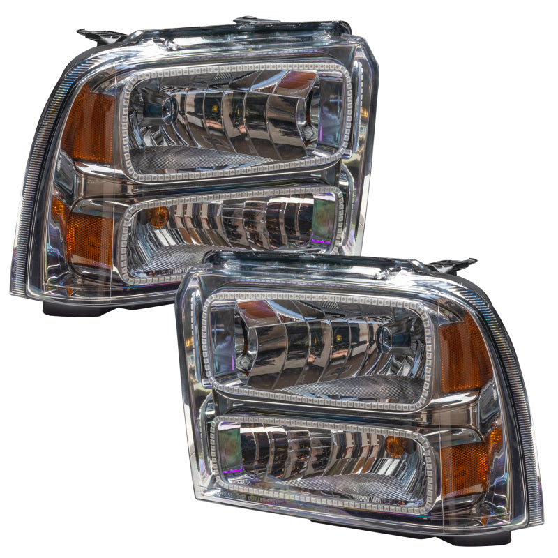Oracle 05-07 Ford F-250/350 SMD HL - Chrome - White SEE WARRANTY - 7160-001