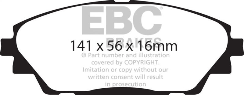 EBC 2020+ Mazda CX-30 2.5L Greenstuff Front Brake Pads - DP62185