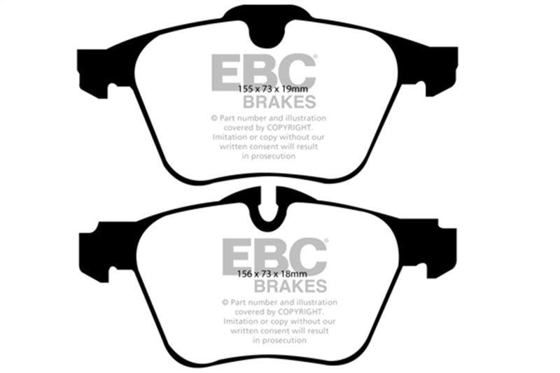 EBC 13-15 Jaguar XF 3.0L Supercharged Bluestuff Front Brake Pads - DP51912NDX