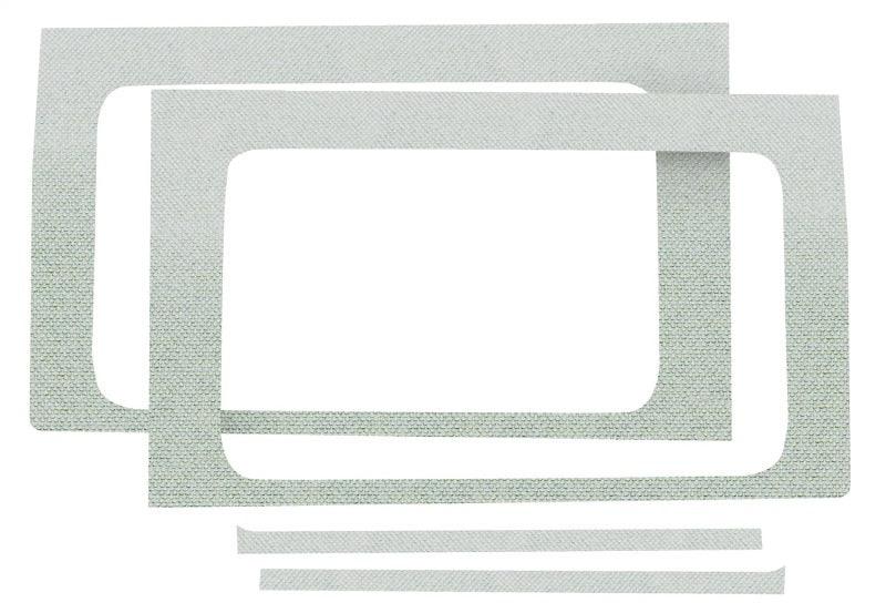 DEI 18-23 Jeep Wrangler JL 2-Door Boom Mat Rear Side Window Trim - 2 Piece - White - 50270