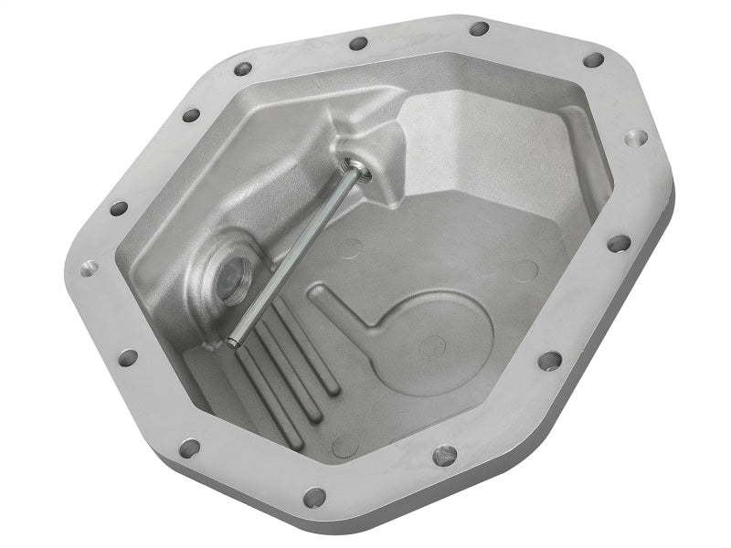aFe Power Street Ser Rear Diff Cover Raw w/Mach Fin 2017 Ford Diesel Trucks V8-6.7L(td) Dana M275-14 - 46-70350