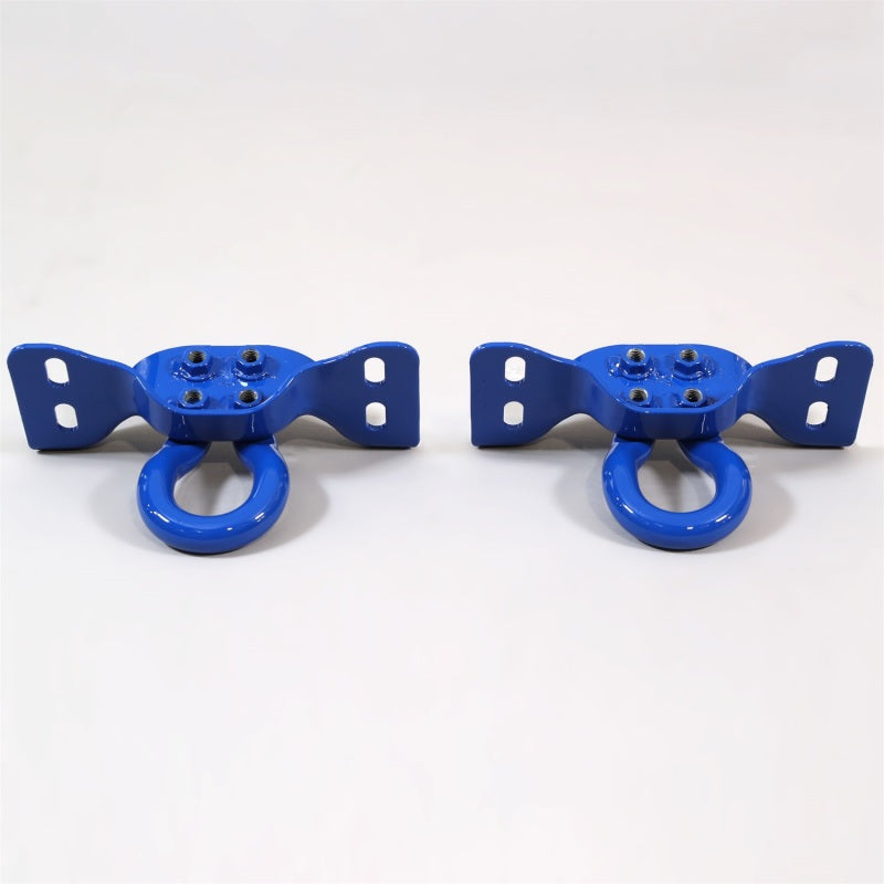 Ford Racing 17-22 Super Duty Tow Hooks - Blue (Pair) - M-18954-SDB