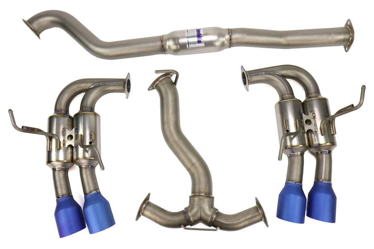 Invidia 11-14 WRX/STi Gemini 80mm Full Titanium 101mm Quad Tip Cat-Back Exhaust