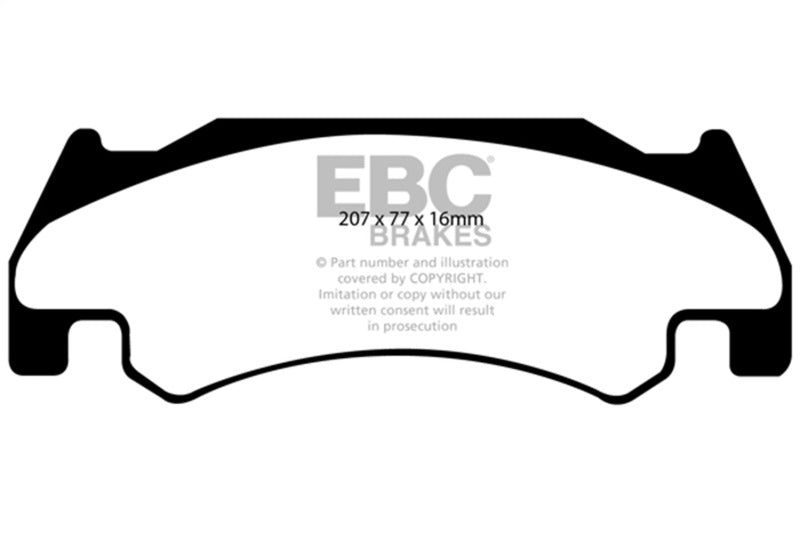 EBC 05-06 Dodge Ram SRT-10 8.3 Ultimax2 Front Brake Pads - UD1085