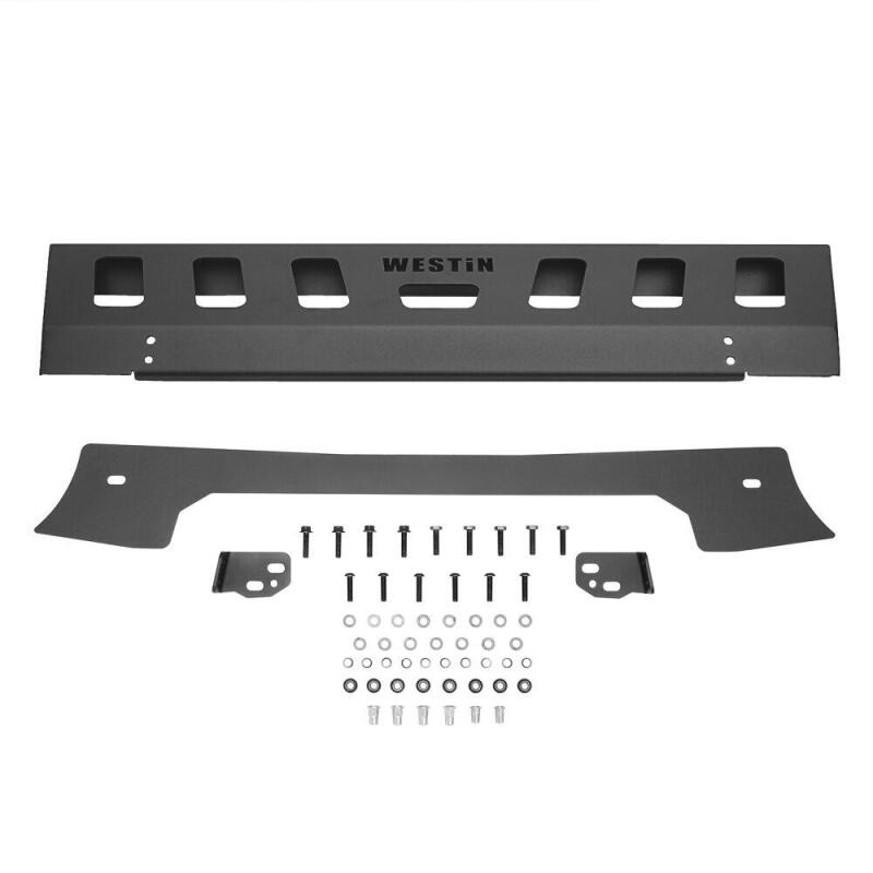 Westin 18-19 Jeep Wrangler JL Front Bumper Skid Plate - Textured Black - 59-80095