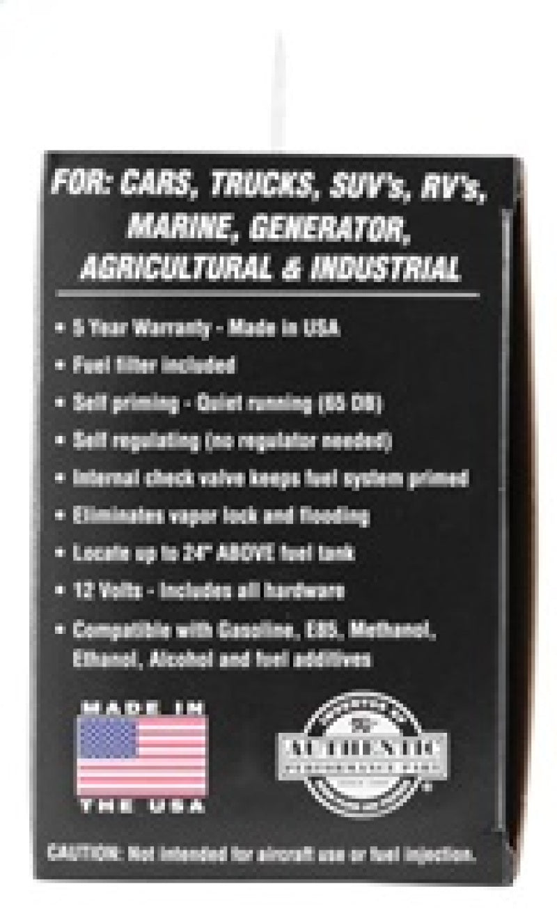 K&amp;N Performance Electric Fuel Pump 1-2 PSI - 81-0400