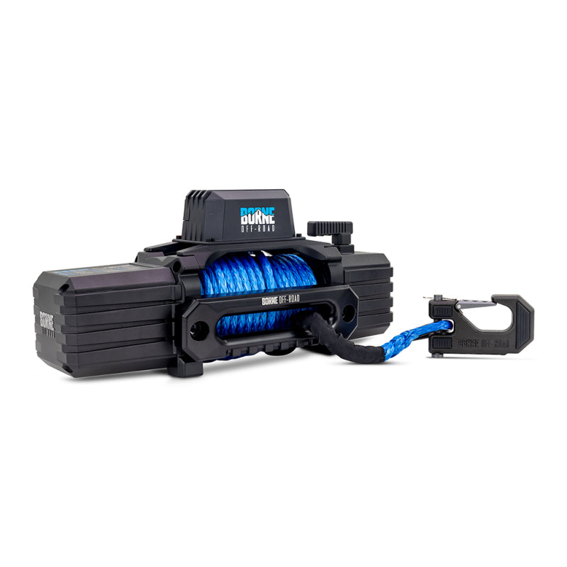 Borne Off-Road 10K Winch - Blue Synthetic Rope - BNWN-10-SBL