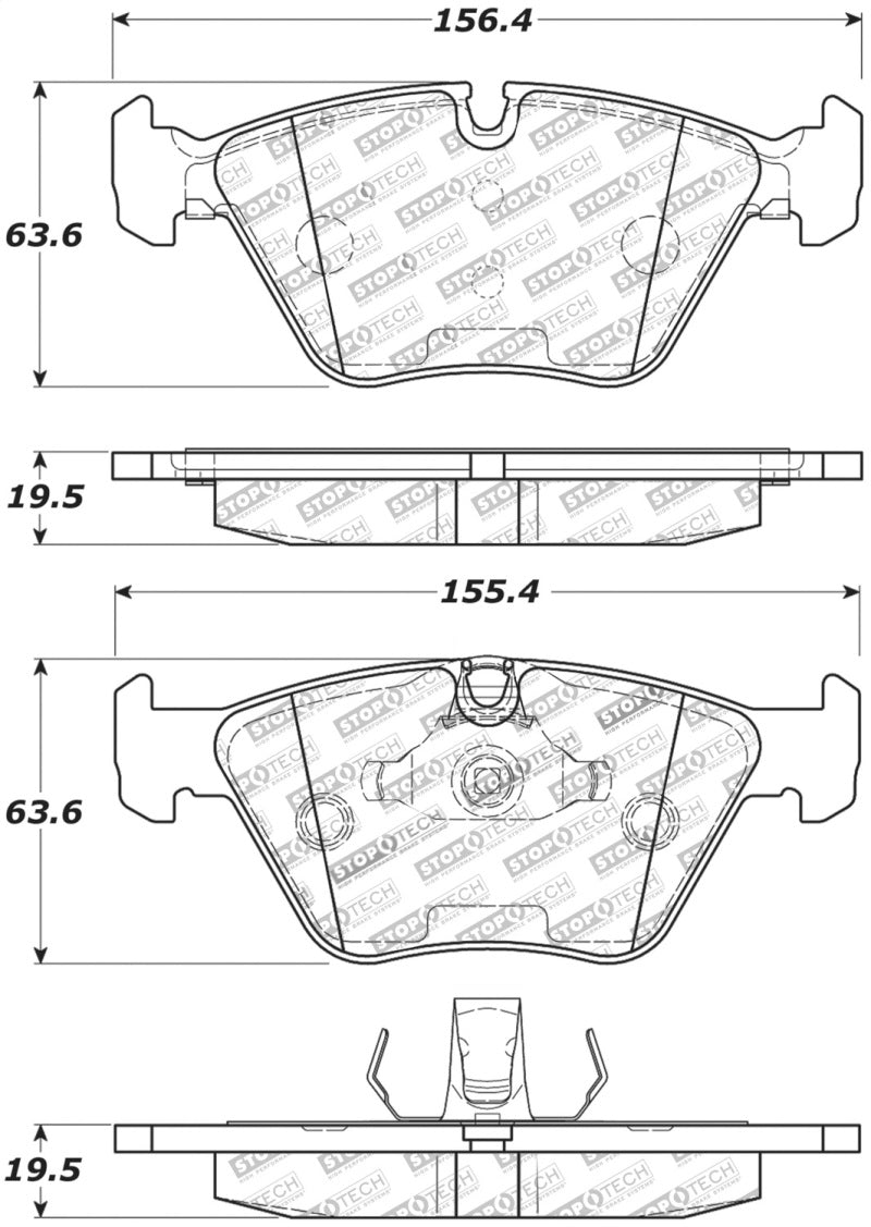 StopTech Performance 06-09 BMW M3/Z4 (E86/E89) Front Brake Pads - 309.09470