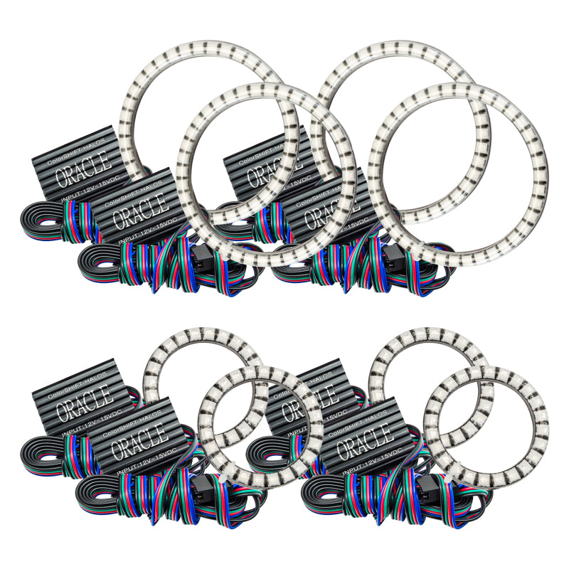 Oracle Vector Jeep Wrangler JK Grille Halo Kit - ColorSHIFT w/o Controller SEE WARRANTY - 5835-334