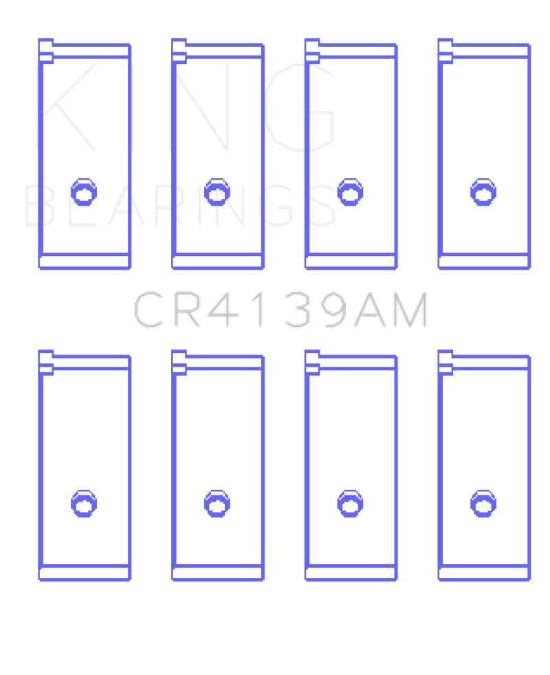 King Honda 91CI/1.5L D15A2/D15A3/D15B1/D15B2/D15B7/D15B8/D15Z1 (Size +0.25) Rod Bearing Set - CR4139AM0.25