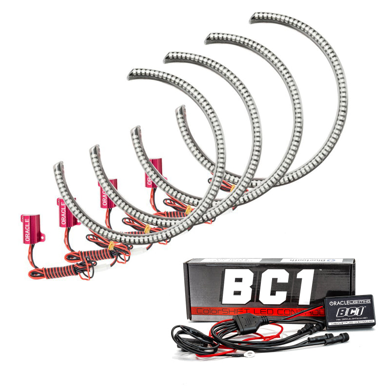 Oracle Dodge Challenger 08-14 LED Waterproof Halo Kit - ColorSHIFT w/ BC1 Controller SEE WARRANTY - 1292-335