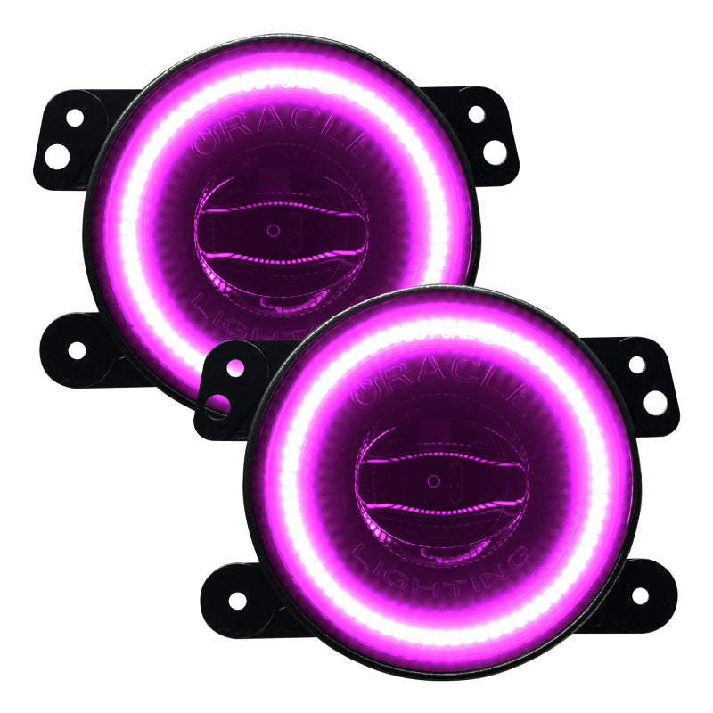 Oracle Jeep Wrangler JK/JL/JT High Performance W LED Fog Lights - ColorSHIFT - Dynamic SEE WARRANTY - 5846-332