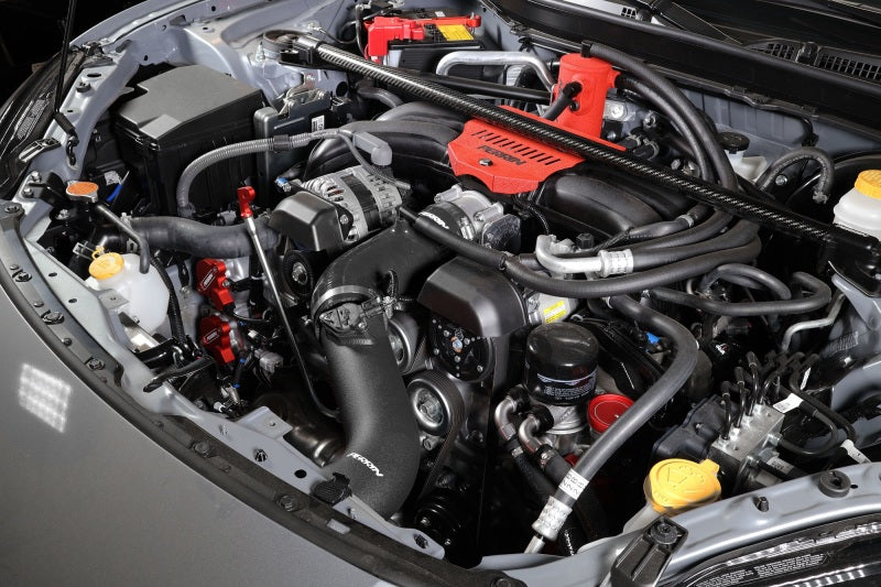 Perrin 22+ Subaru BRZ/Toyota GR86 Silicone Inlet Hose (3in. ID / SS Wire) - Black - PSP-INT-432BK