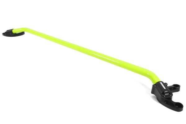 Perrin 22+ Subaru WRX Strut Brace w/ Billet Feet -  Neon Yellow - PSP-SUS-061NY for 2022-2025 Subaru WRX - front view