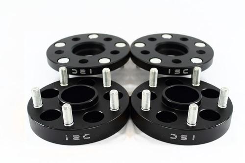 ISC Suspension 5x114 Hub Centric Wheel Spacers 25mm 56.1HB Black (Pair) - WS5x11425B