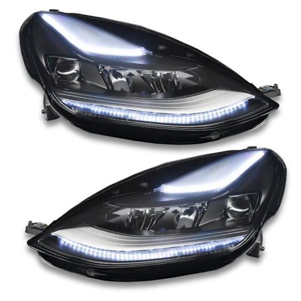 Oracle 2021+ Tesla Model 3 Dynamic ColorSHIFT  Headlight DRL Upgrade Kit  - 1473-332 for 2021-2023 Tesla 3