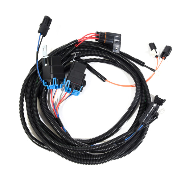 VMP '11-'14 Coyote 5.0 L Heat Exchanger Fans & Pump Harness (Dual Relay) - VMP-ENC001 by VMP - front view