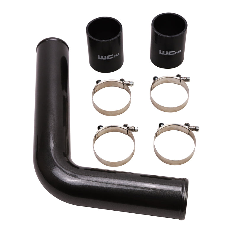 Wehrli 03-07 Cummins 5.9L Driver Side 3in Intercooler Pipe - Semi-Gloss Black - WCF100359-SGB