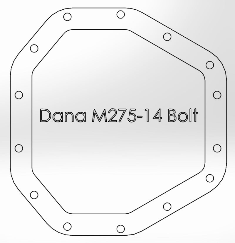 aFe Power Street Ser Rear Diff Cover Raw w/Mach Fin 2017 Ford Diesel Trucks V8-6.7L(td) Dana M275-14 - 46-70350