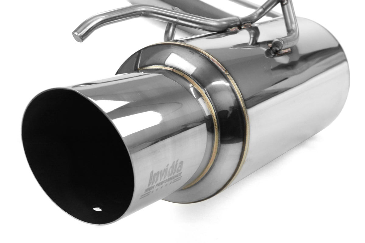 Invidia 08+ WRX Hatch RACING Stainless Steel Tip Cat-back Exhaust - HS08SW5GTR