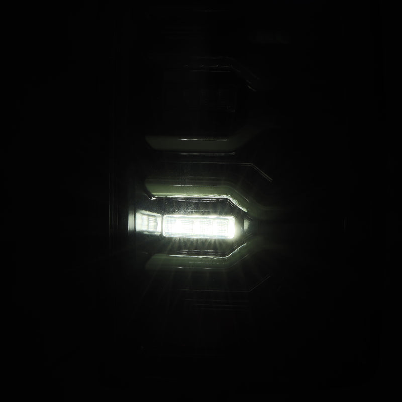 AlphaRex 07-08 Dodge Ram1500/07-09 Dodge Ram 2500+3500 Luxx-Series LED Tail Lights(Pair) Alpha Black - 641050