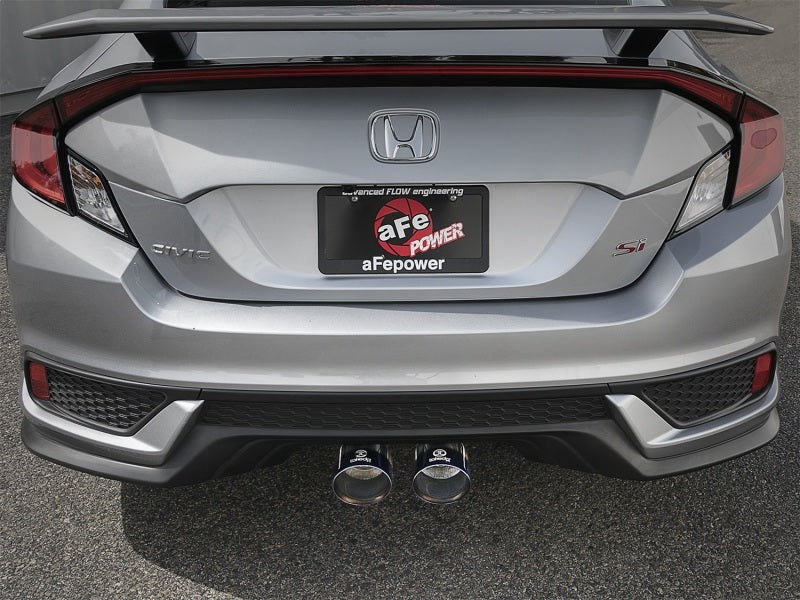 aFe Takeda 3in 304 SS Cat-Back Exhaust System w/ Blue Tips 2017 Honda Civic Si I4 1.5L (t) - 49-36618-L