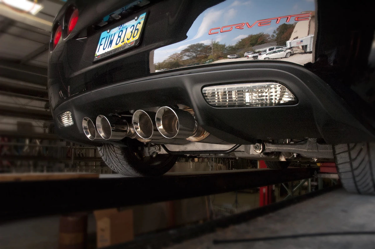 Stainless Works - 2005-08 Corvette C6 6.2L Catback - C605CBQUAD
