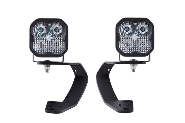 Diode Dynamics 10-21 Toyota 4Runner SS3 LED Ditch Light Kit Sport - White Combo - DD6746 for 2010-2024 Toyota 4Runner - front