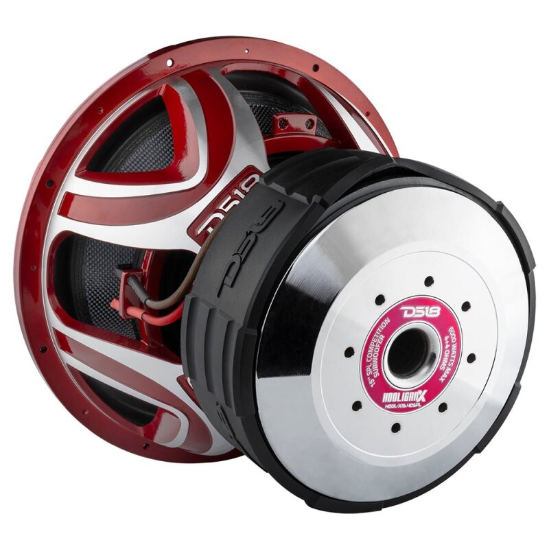 DS18 Hooligan Subwoofer 15in 4000 Watts RMS 4 ohm DVC - HOOL-X15.4DSPL - rear view